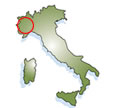 Piedmont & Lombardy's location in North West Italy