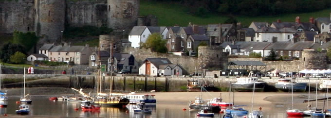 Conwy Quay Castle and Town